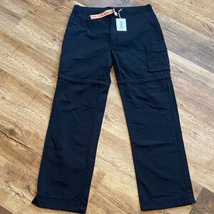 STOIC Utility Zip Off Convertible Pants Mens Medium Black